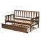 Baxton Studio Midori Walnut Wood Twin Size Daybed with Roll-Out Trundle Bed 168-10834-10835 - alternate 10